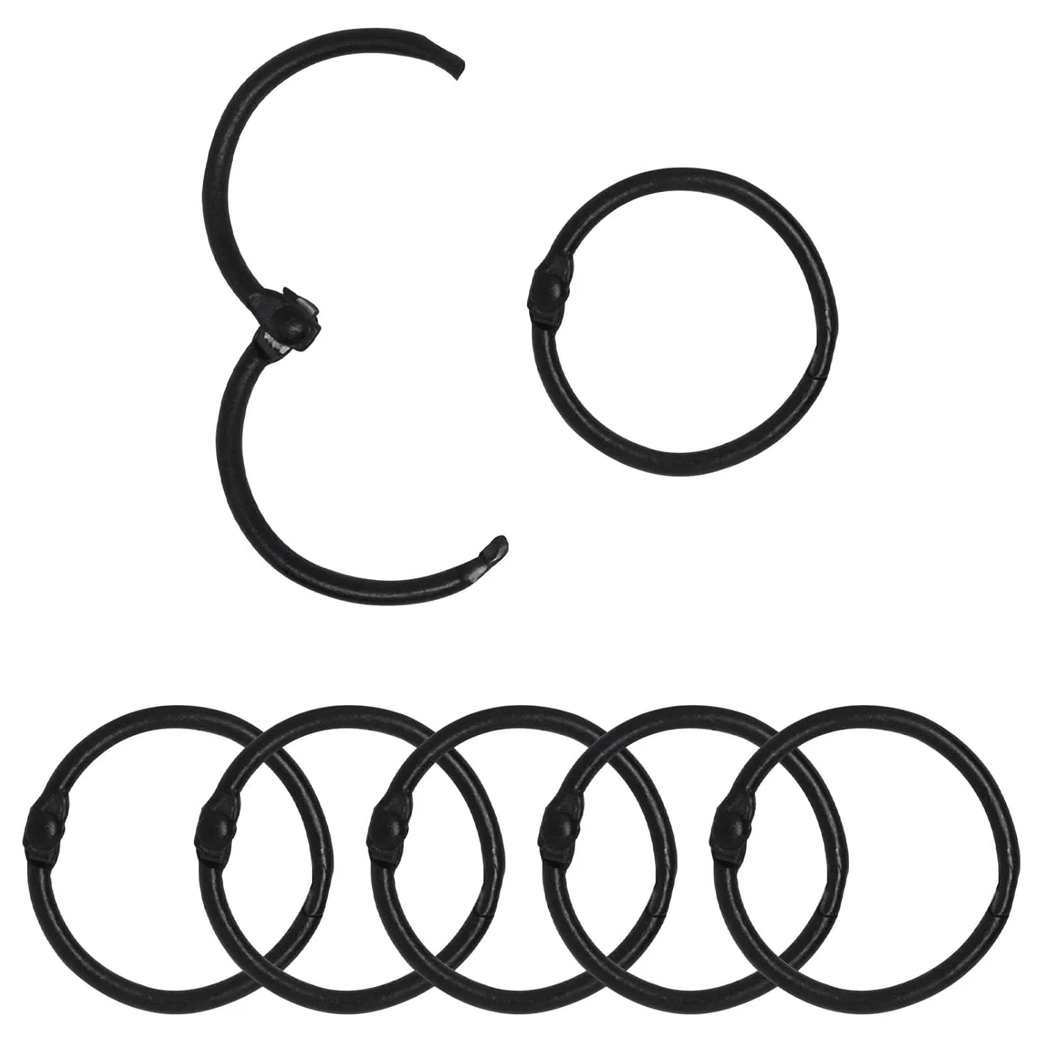 19mm Book Rings - Black - Image 8