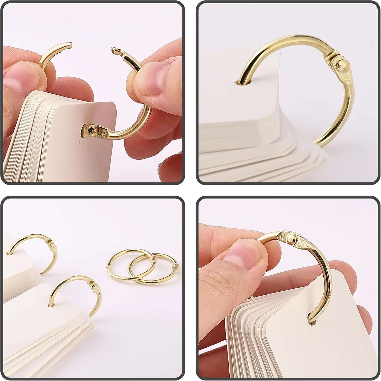 19mm Book Rings - Gold - Image 9