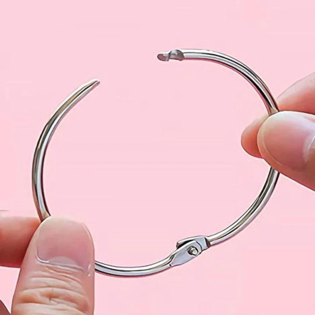 19mm Book Rings - Silver - Image 3