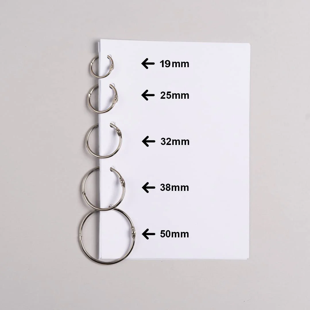 19mm Book Rings - Silver - Image 4