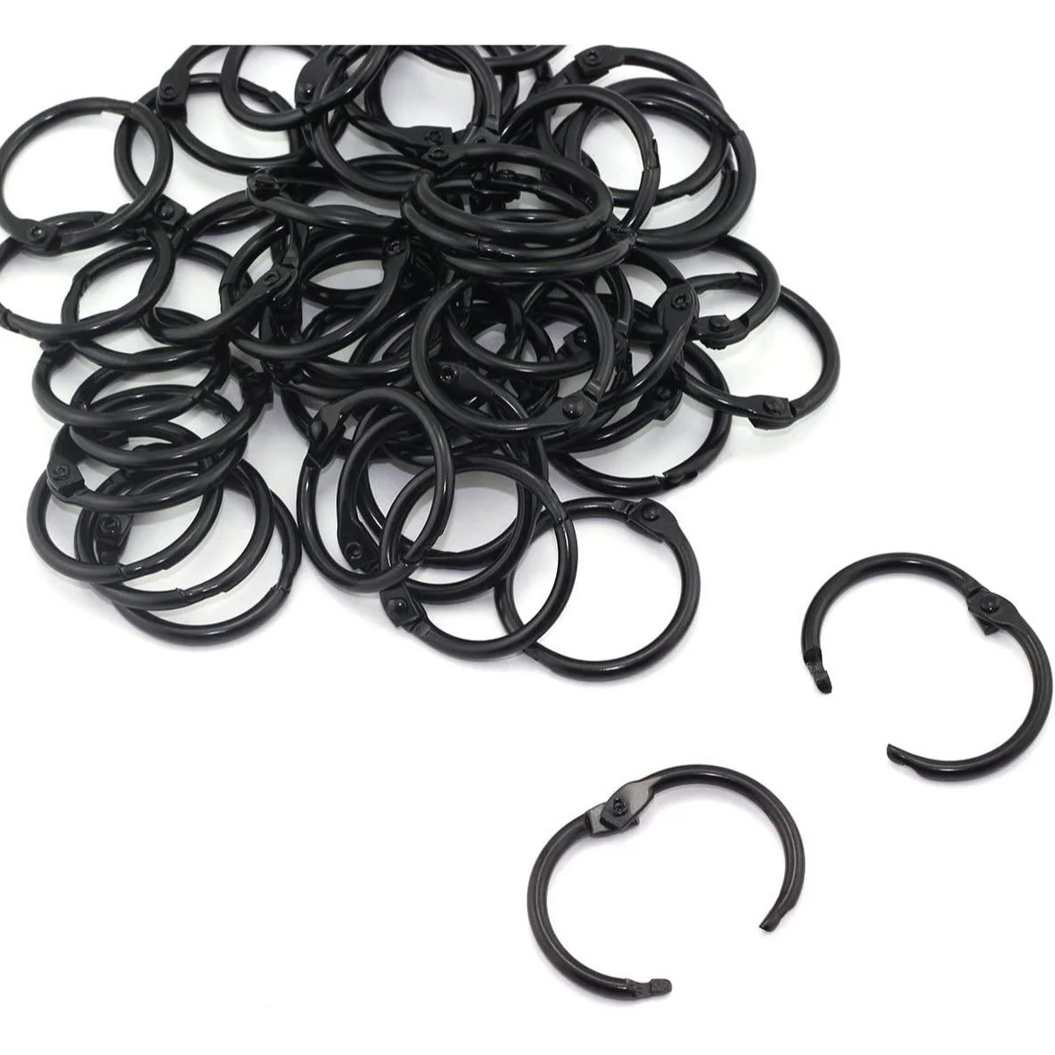 25mm Book Rings - Black - Image 4