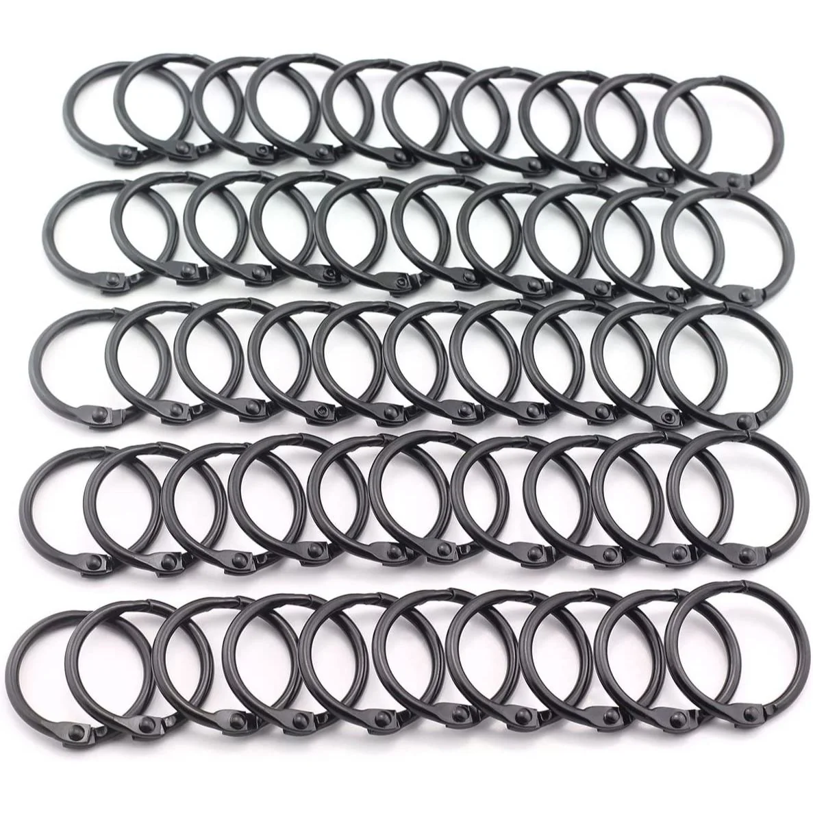 25mm Book Rings - Black - Image 5