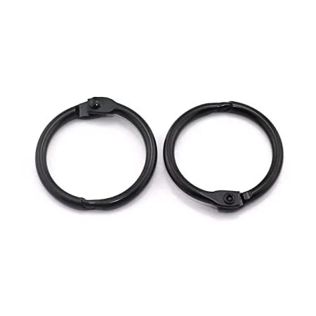25mm Book Rings - Black - Image 6