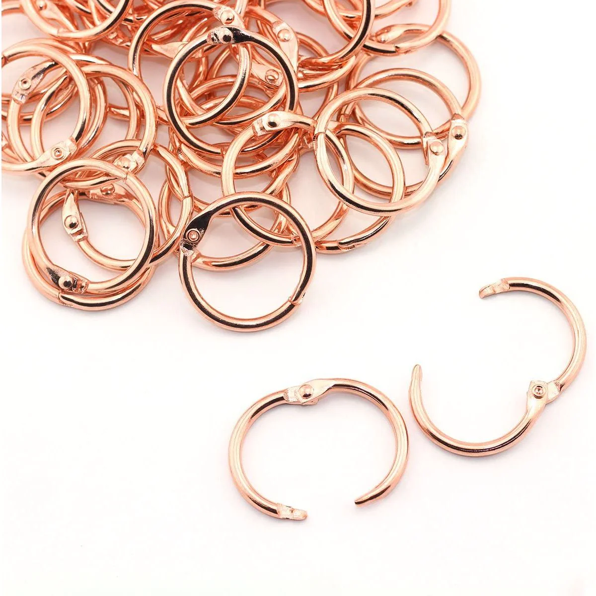 25mm Book Rings - Rose Gold - Image 4