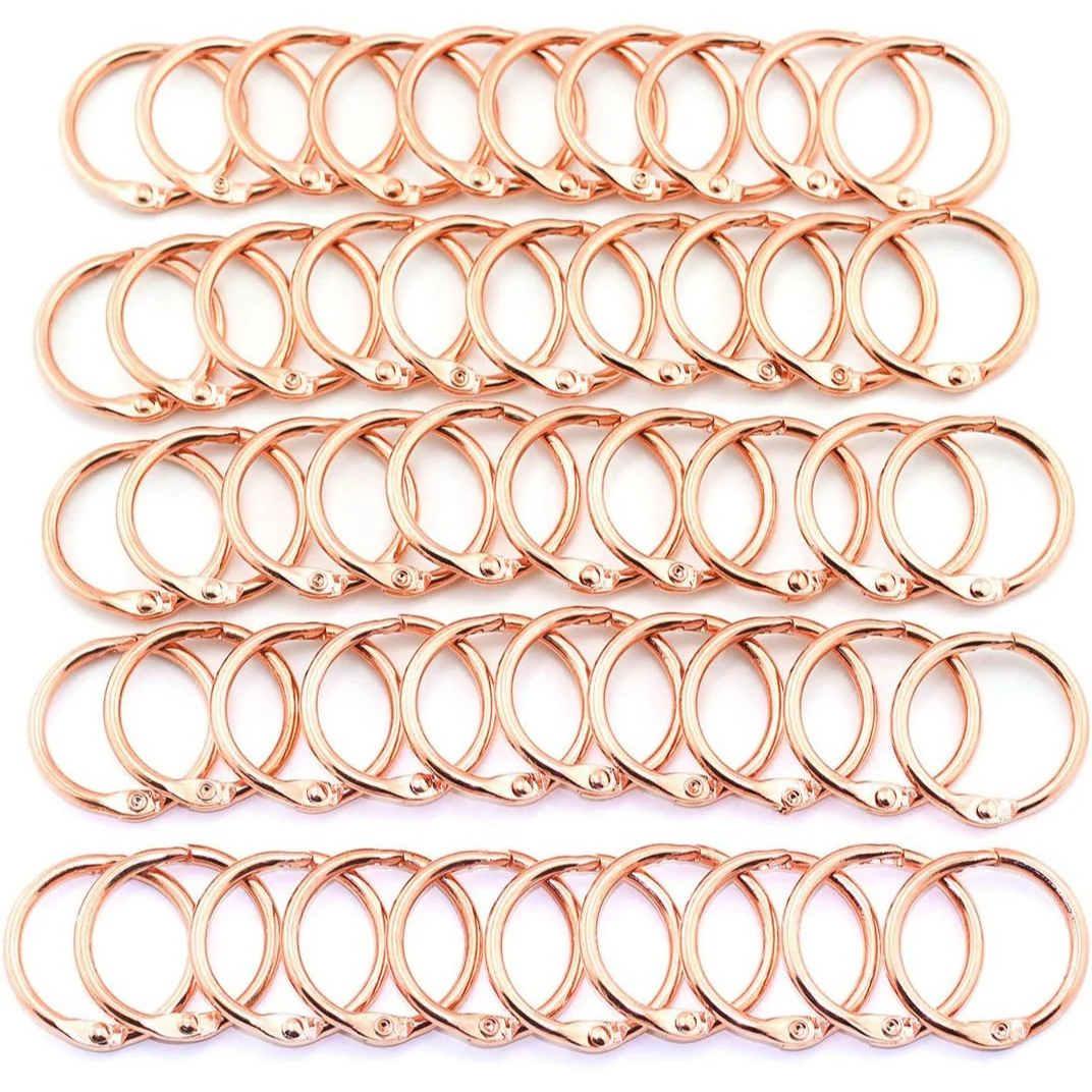 25mm Book Rings - Rose Gold - Image 5