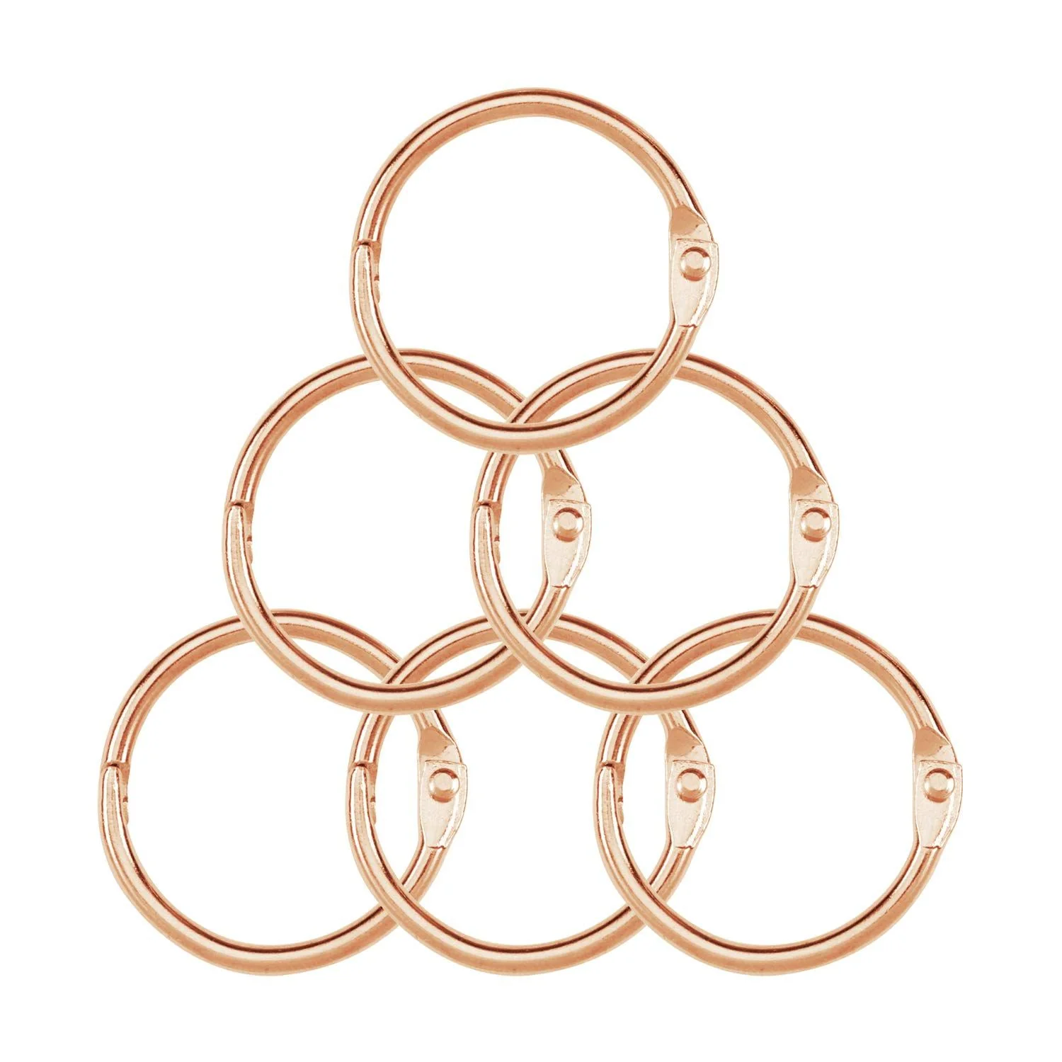 25mm Book Rings - Rose Gold - Image 8