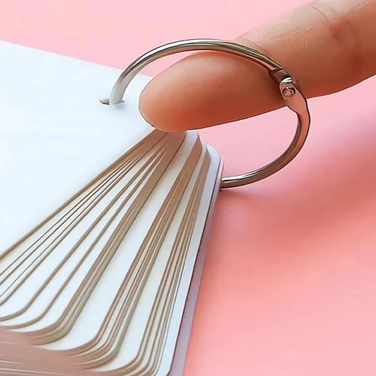 38mm Book Rings - Silver - Image 3