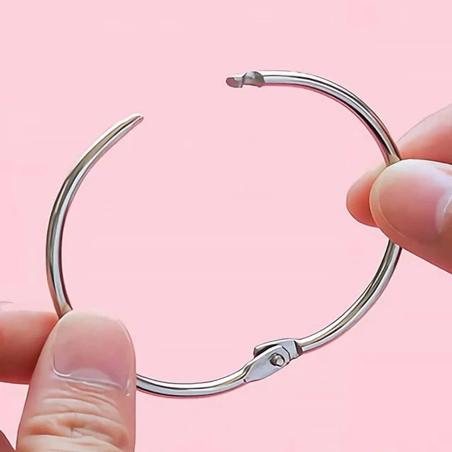 50mm Book Rings - Silver - Image 4