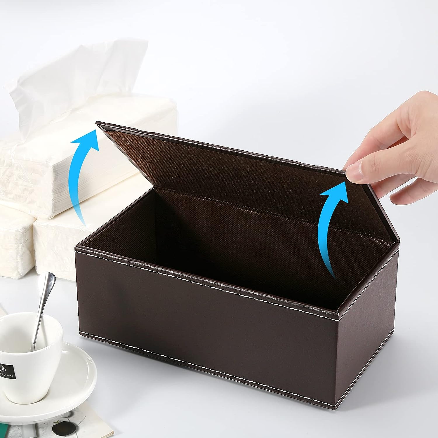 Leather Tissue Paper Holder - Image 11