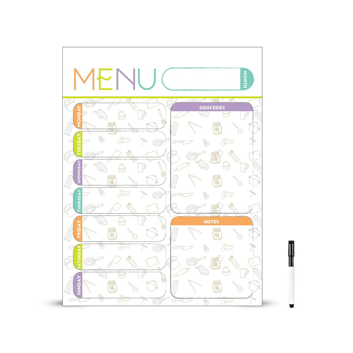 Magnetic Meal Planner - A4 / A3 - Image 6
