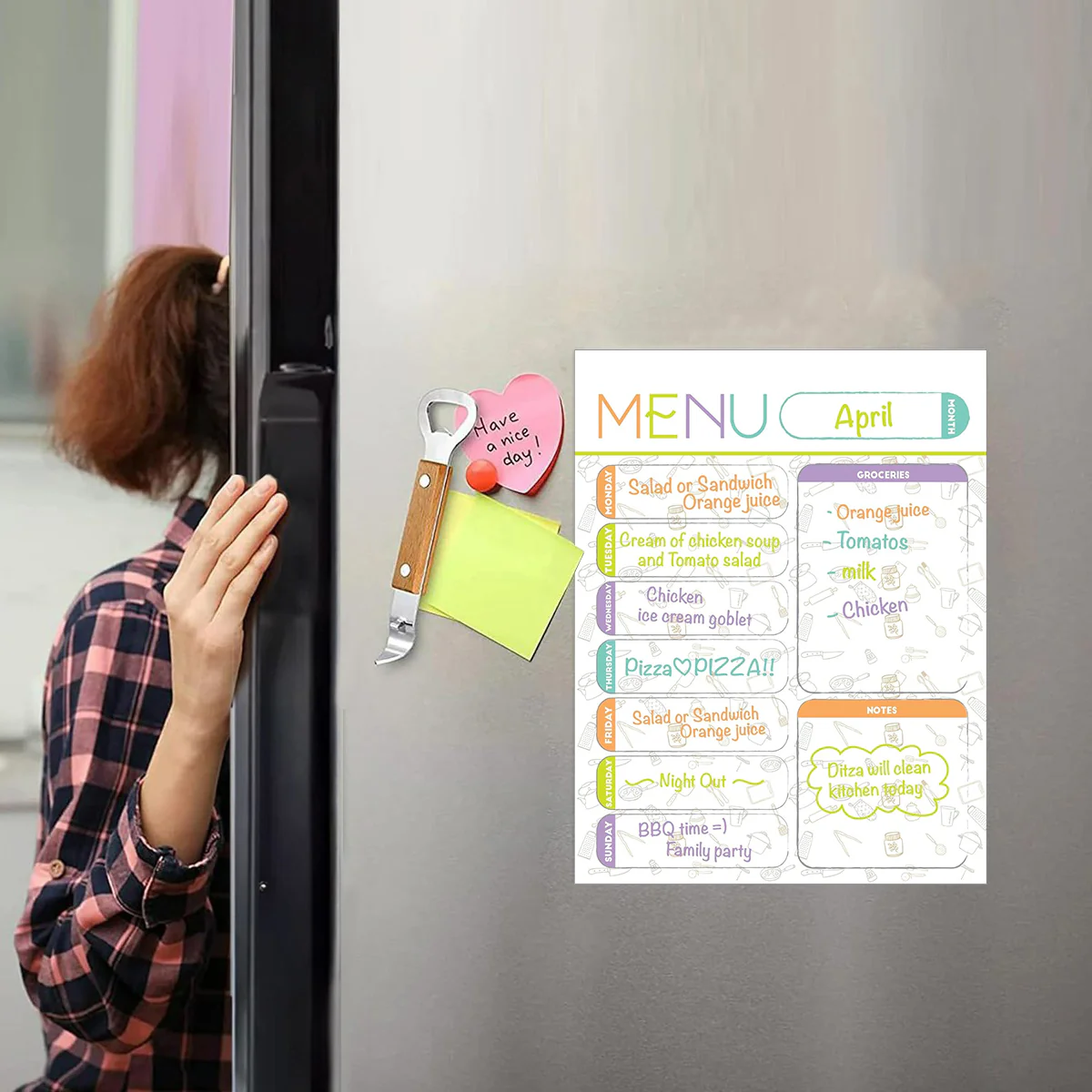 Magnetic Meal Planner - A4 / A3 - Image 7