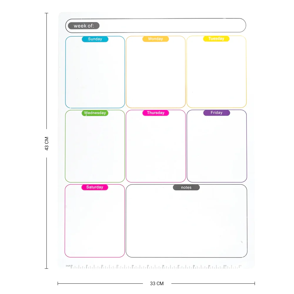 Magnetic Weekly Planner - A4 / A3 - Image 3